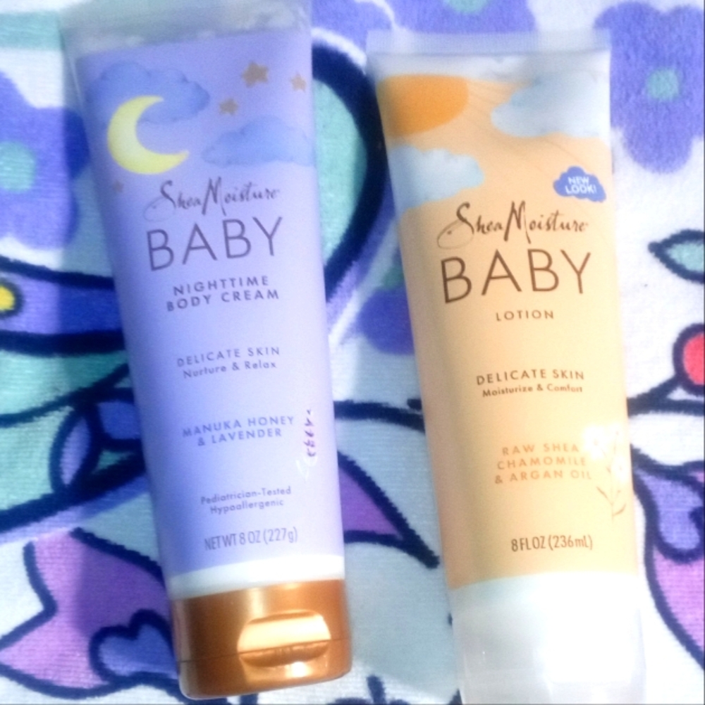 NWT- Shea Moisture Baby Cream & Lotion Bundle